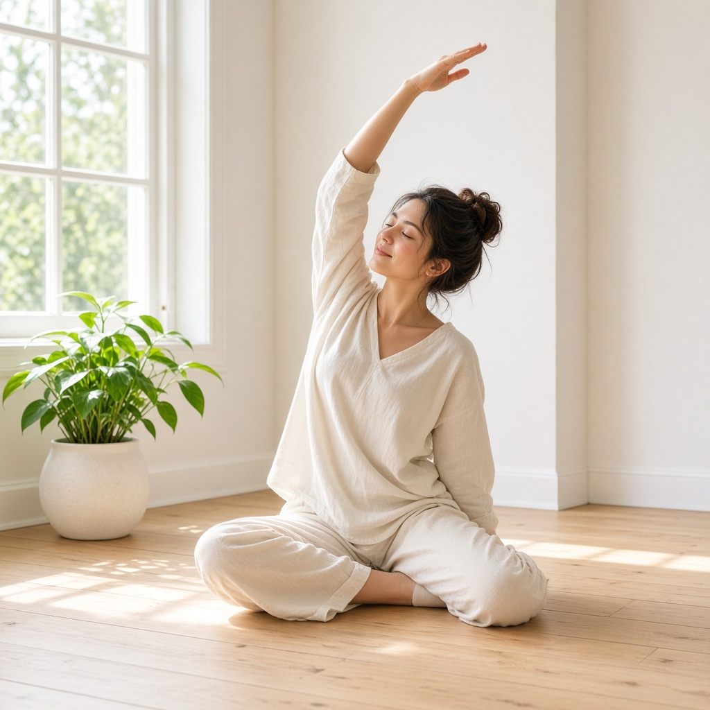 Person i yogastilling
