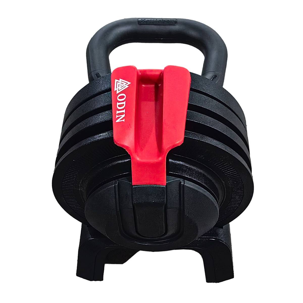 Odin Justerbar Kettlebell 12kg (12 Kettlebells i én), billede 4 hos ActiveNordic