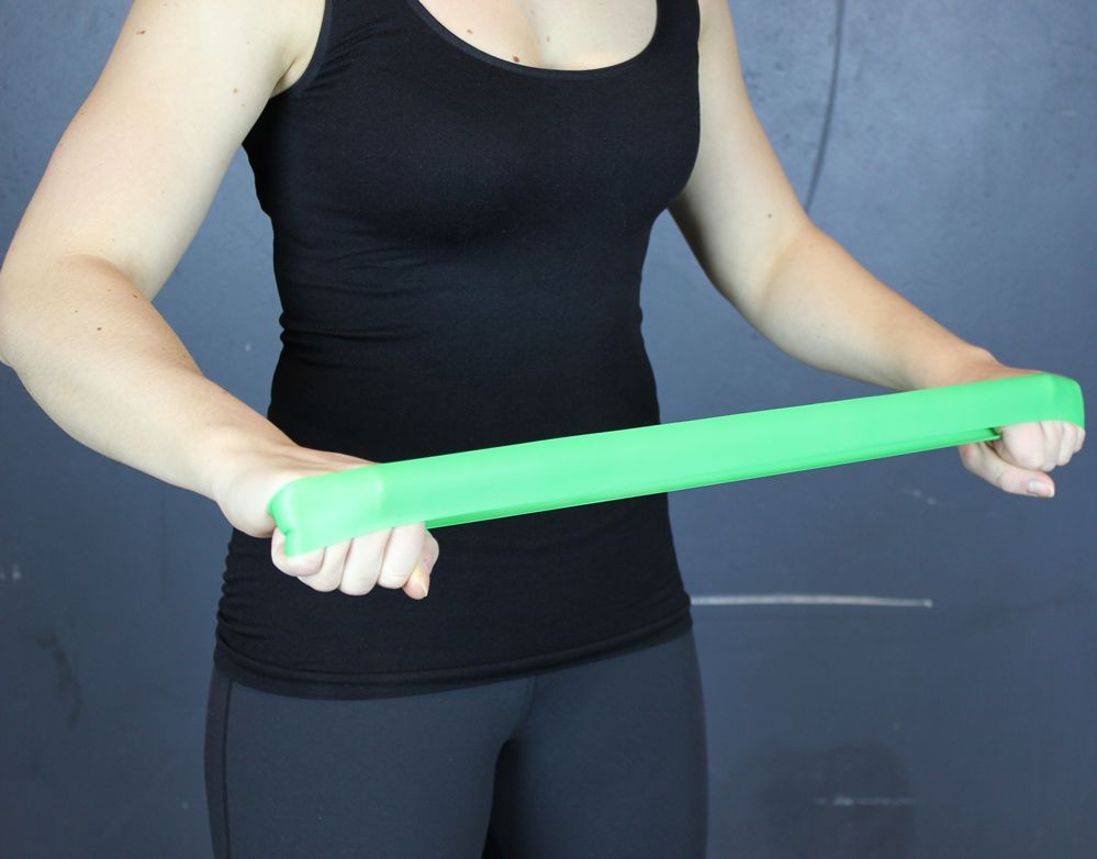 Odin Træningselastik Fitness Elastik Level 1 Grøn Let, billede 4 hos ActiveNordic