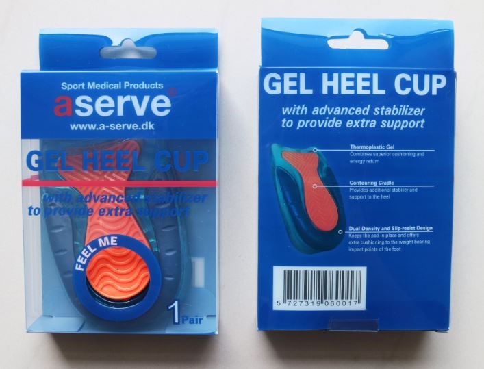 Aserve Gel Hælindlæg (1 par) – Fodpleje & Indlægssåler, billede 2 hos ActiveNordic