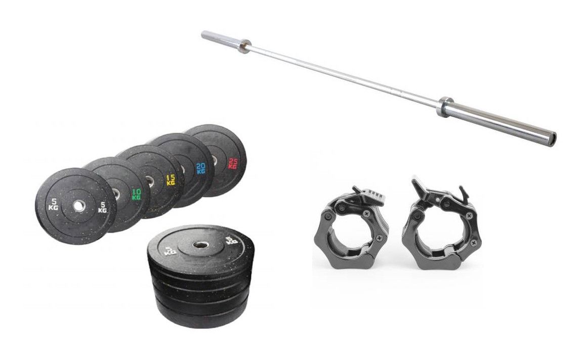 Odin High Impact Bumper Plates Vægtstangssæt 100kg hos ActiveNordic
