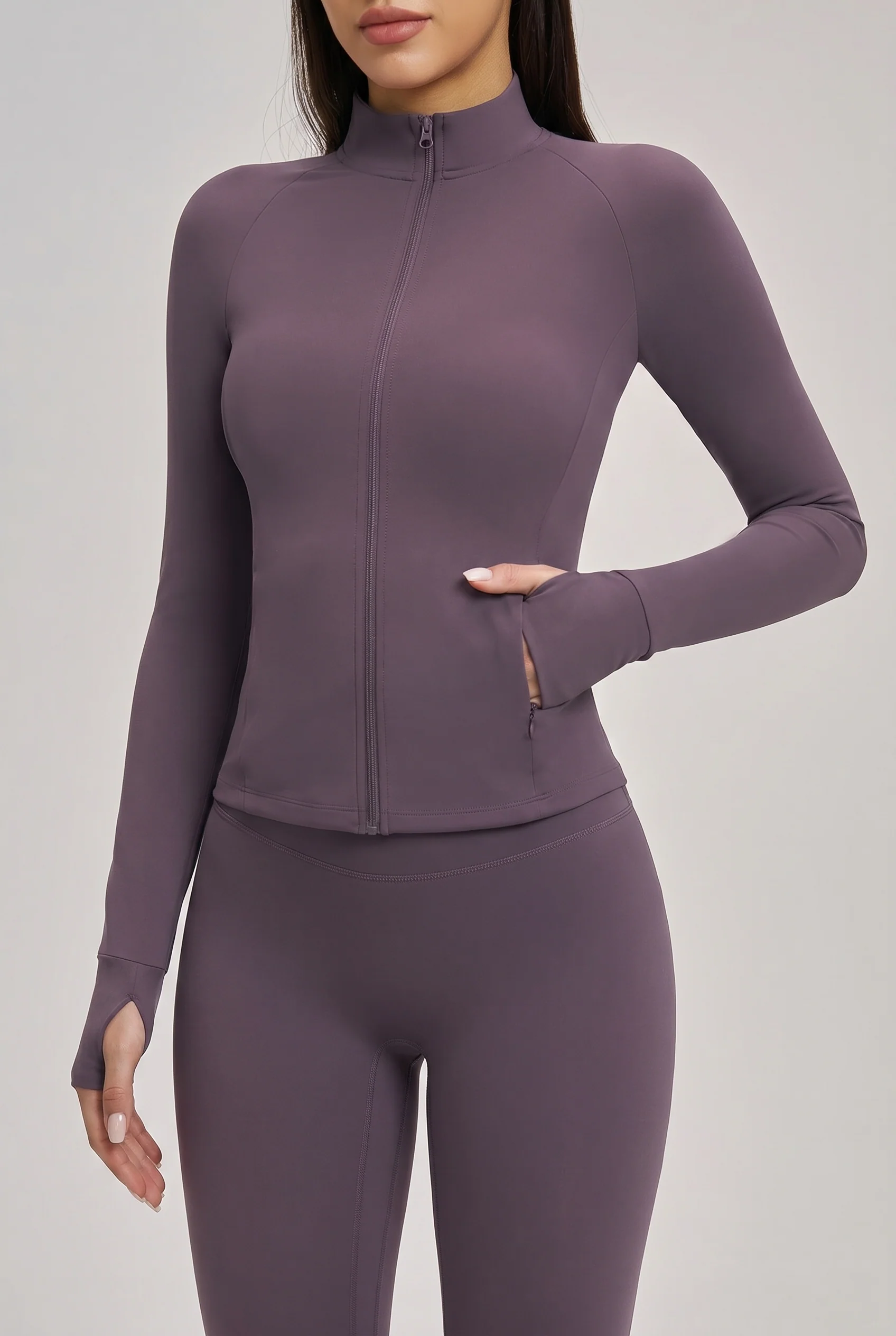 PureLine Sports Jakke - Aubergine, billede 3 hos ActiveNordic