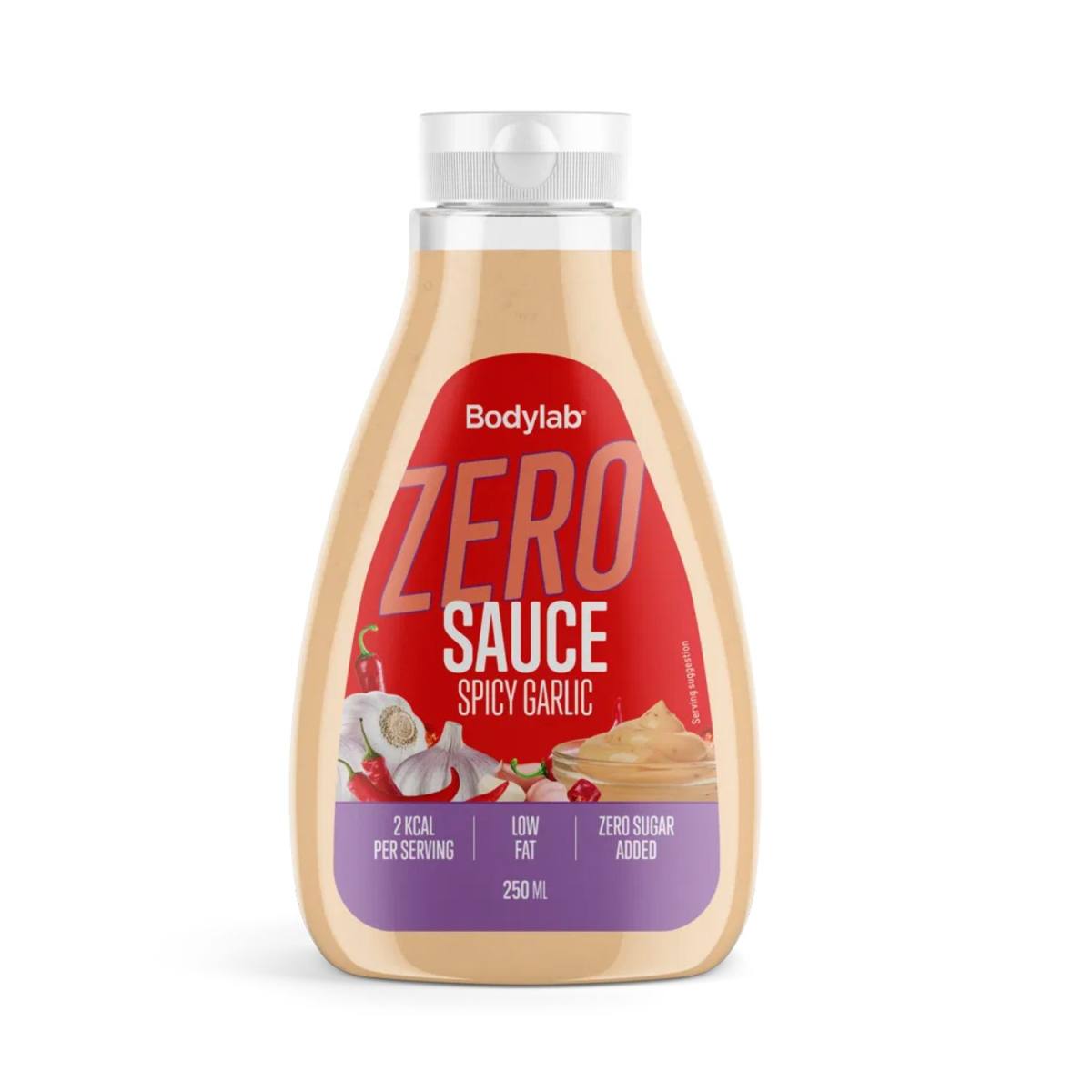 Bodylab Zero Sauce Spicy Garlic (250ml) – Sundhed & Superfood hos ActiveNordic