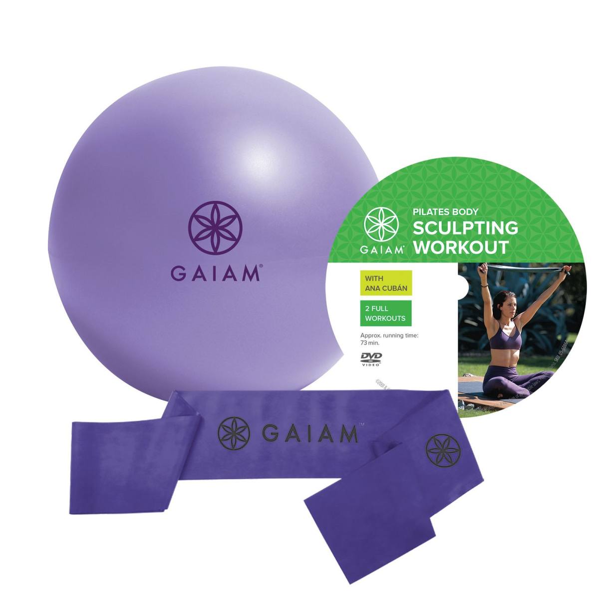 Gaiam Begynder Pilates Sæt m. DVD – Yogasæt hos ActiveNordic