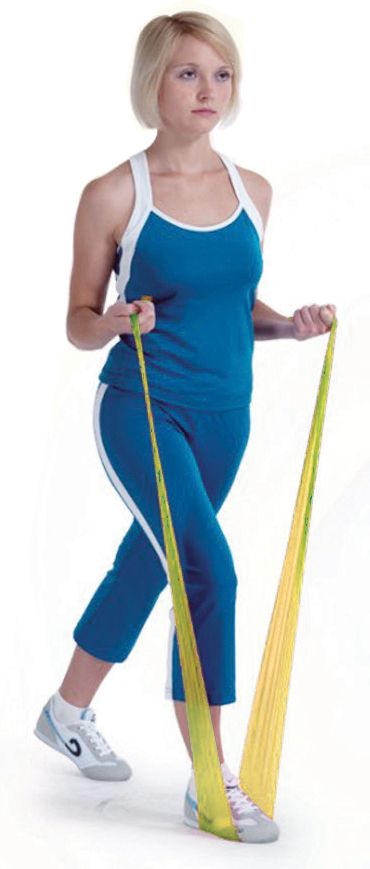 Aserve Latexfri Træningselastik X-Light Gul 5,5m hos ActiveNordic