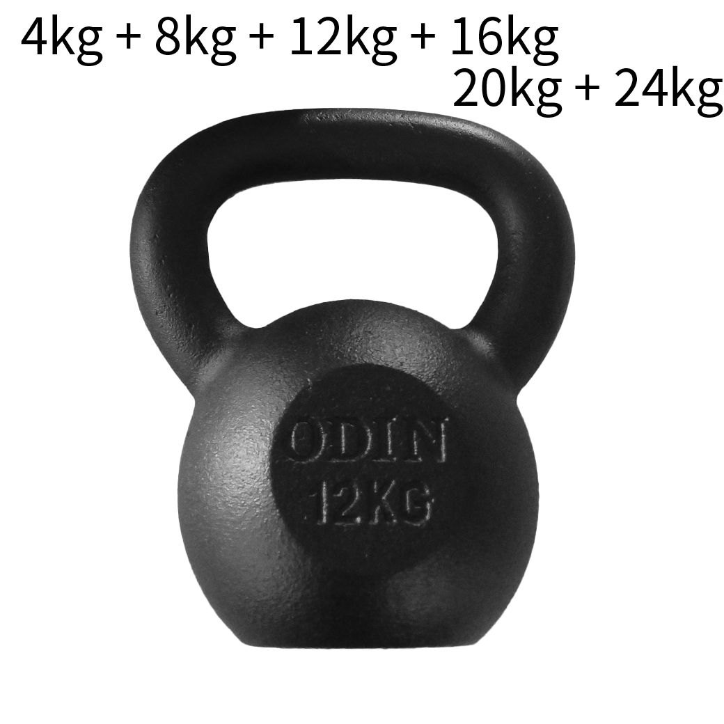 Odin Kettlebell Støbejern PAKKETILBUD STOR hos ActiveNordic