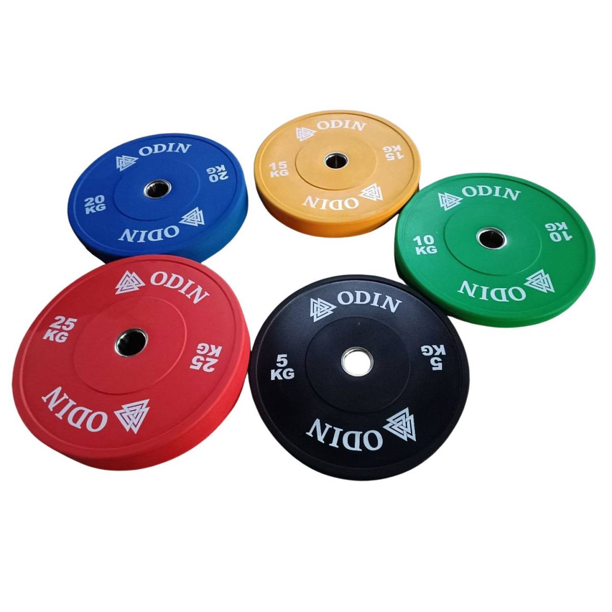 Odin Olympic Farvet Bumper Vægtskive 15kg (1 stk) – Vægtskiver, billede 2 hos ActiveNordic
