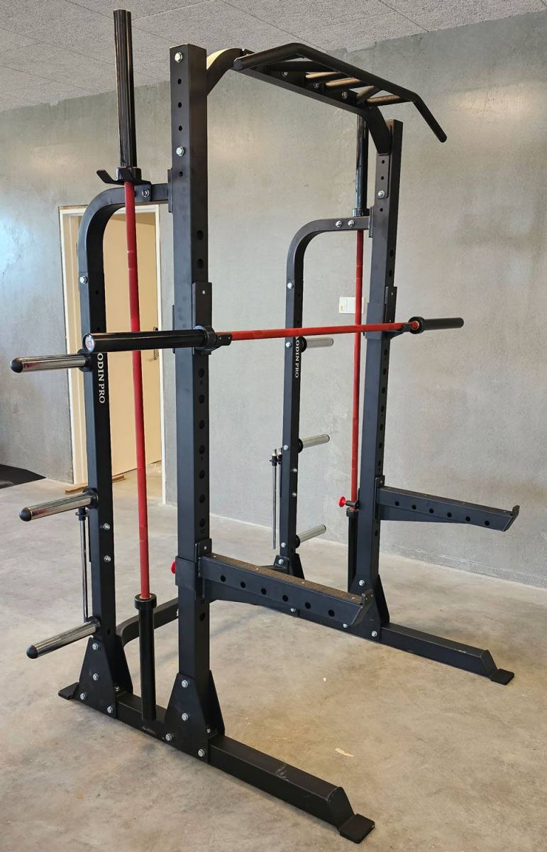 Odin Olympic Vægtstang 220 cm, 20kg, 50mm, Rød/Sort, billede 2 hos ActiveNordic