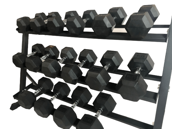 Odin 340kg Hex Set PAKKETILBUD (8 sæt håndvægte + rack), billede 2 hos ActiveNordic
