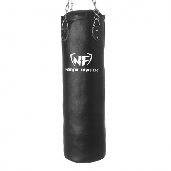 Nordic Fighter Boxing Bag Sandsæk Ægte Læder 100cm 30kg – Kampsport hos ActiveNordic