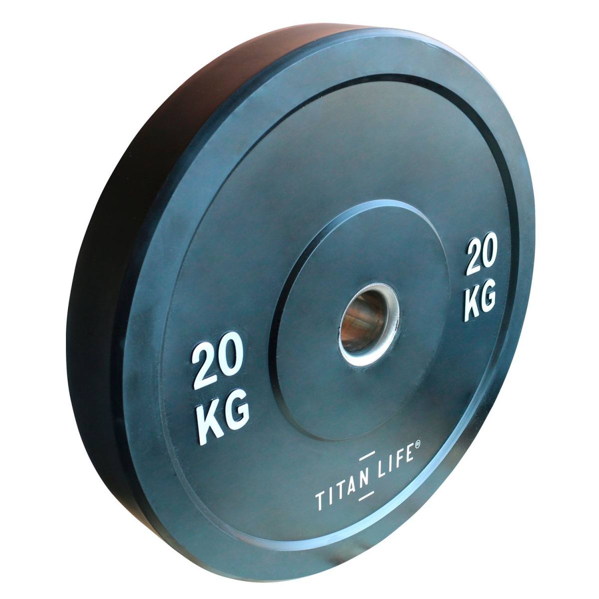 Titan Life Rubber Bumper Plate 20 kg Vægtskive – Vægtskiver, billede 3 hos ActiveNordic