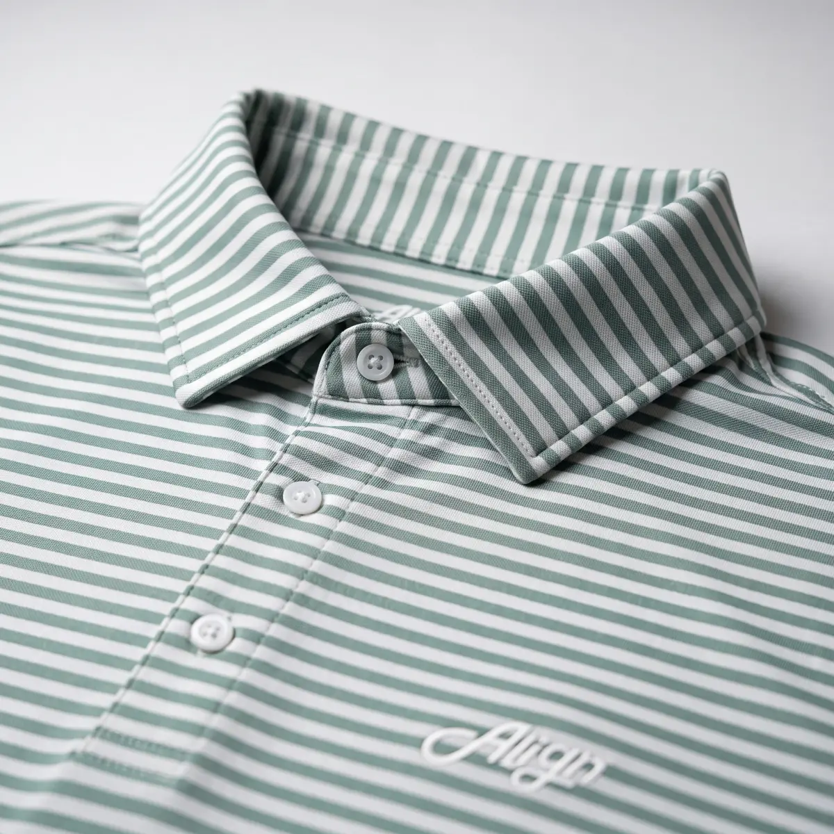 Anthony Stripe Polo - Grøn – billede 3