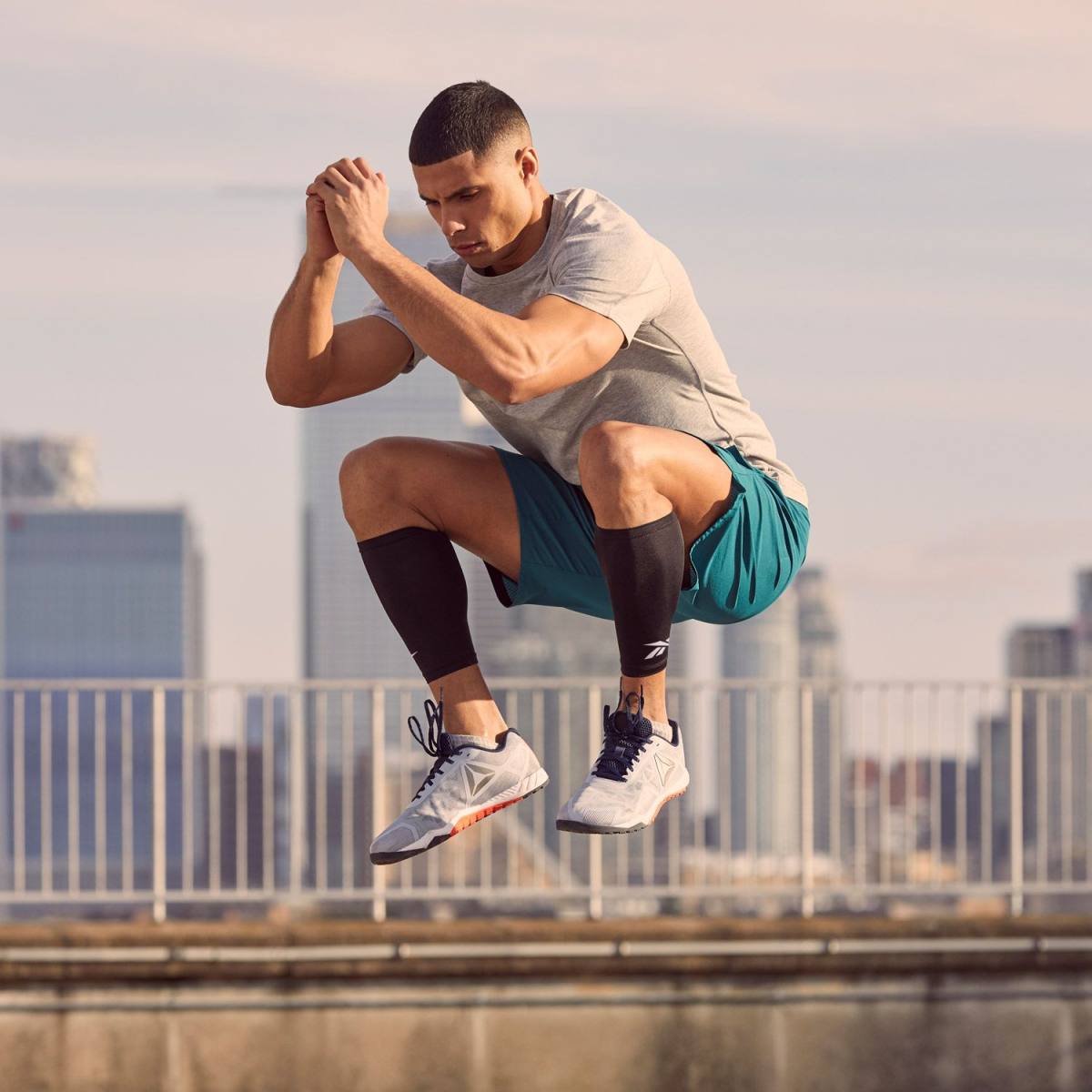 Reebok Kompression Læg Sleeves (2 stk) - Sort - L/XL – Kompressions, billede 8 hos ActiveNordic