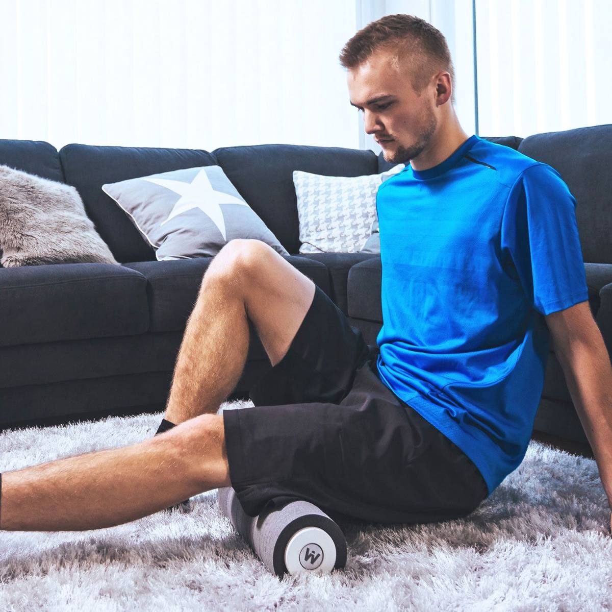 FitWood M-Roll 35cm Foam Roller Trækerne, billede 3 hos ActiveNordic