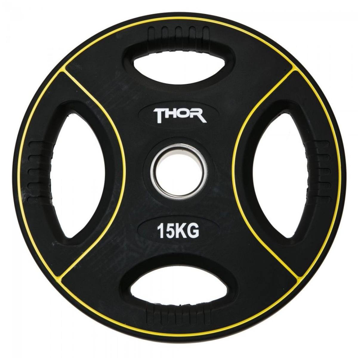 Thor Fitness Vægtskive m. Håndtag 15kg (1 stk) – Vægtskiver hos ActiveNordic
