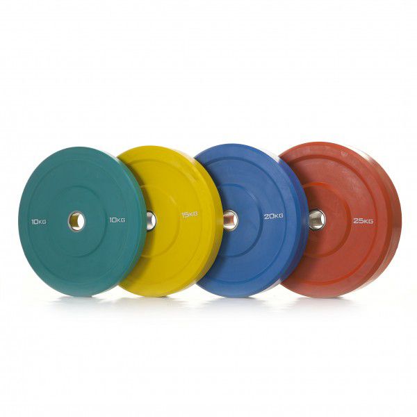 Nordic Fighter Farvet Bumper Vægtskiver 10kg / 50mm Grøn (2 stk), billede 2 hos ActiveNordic