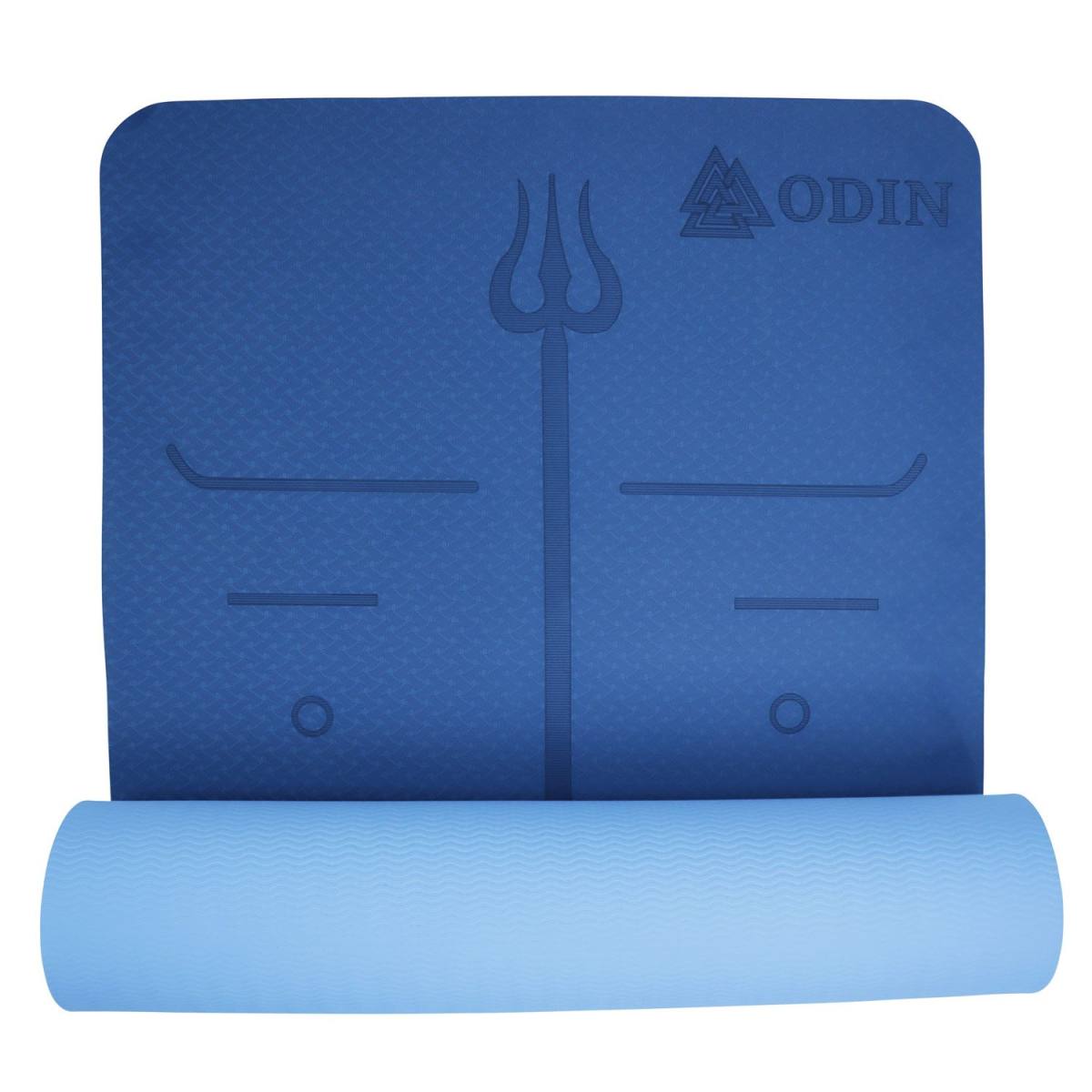 Odin Dual Blue TPE Yogamåtte 0,6cm – Yogamåtter & Tilbehør hos ActiveNordic