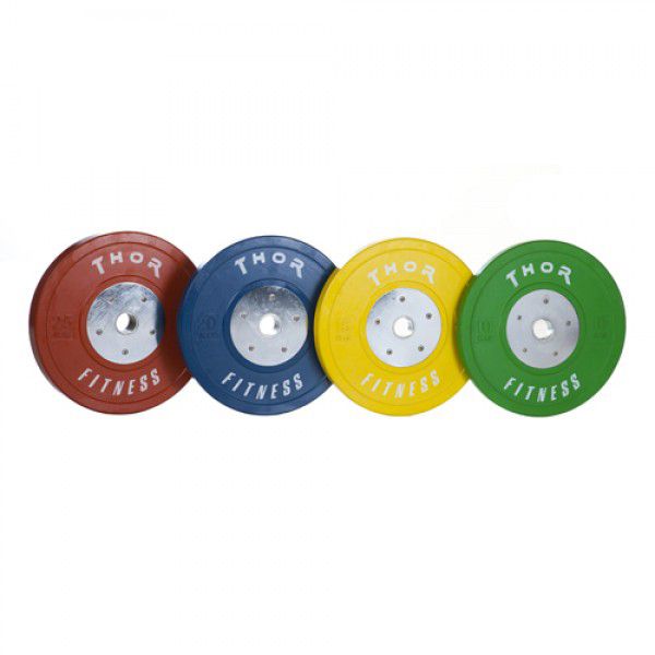 Thor Fitness Farvet OL Bumper Vægtskiver 15kg / 50mm (1 stk) hos ActiveNordic