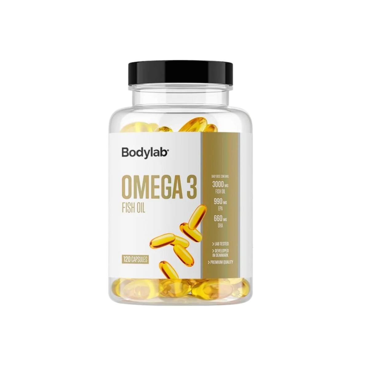 BodyLab Omega 3 Fiskeolie (120 stk) – Vitaminer & mineraler hos ActiveNordic