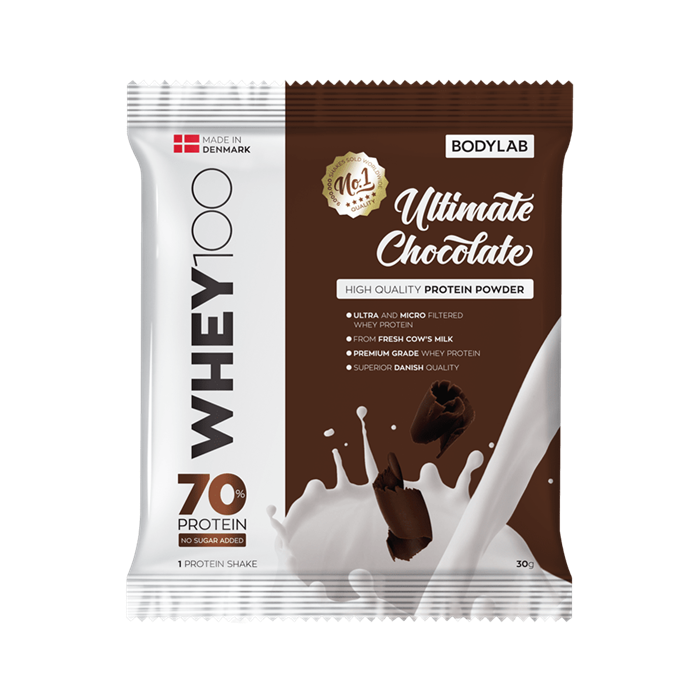 BodyLab Sample Whey 100 Ultimate Chocolate (1 x 30 gram) – Protein & shakes hos ActiveNordic