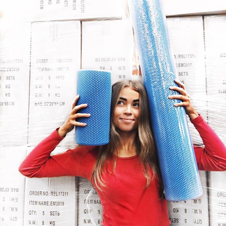 Odin Foam Roller Glat Medium Hård 30cm Blå, billede 2 hos ActiveNordic