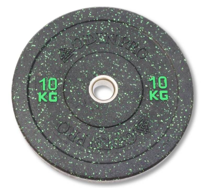 Odin High Impact Bumper Plate Vægtskive 10kg – Vægtskiver hos ActiveNordic