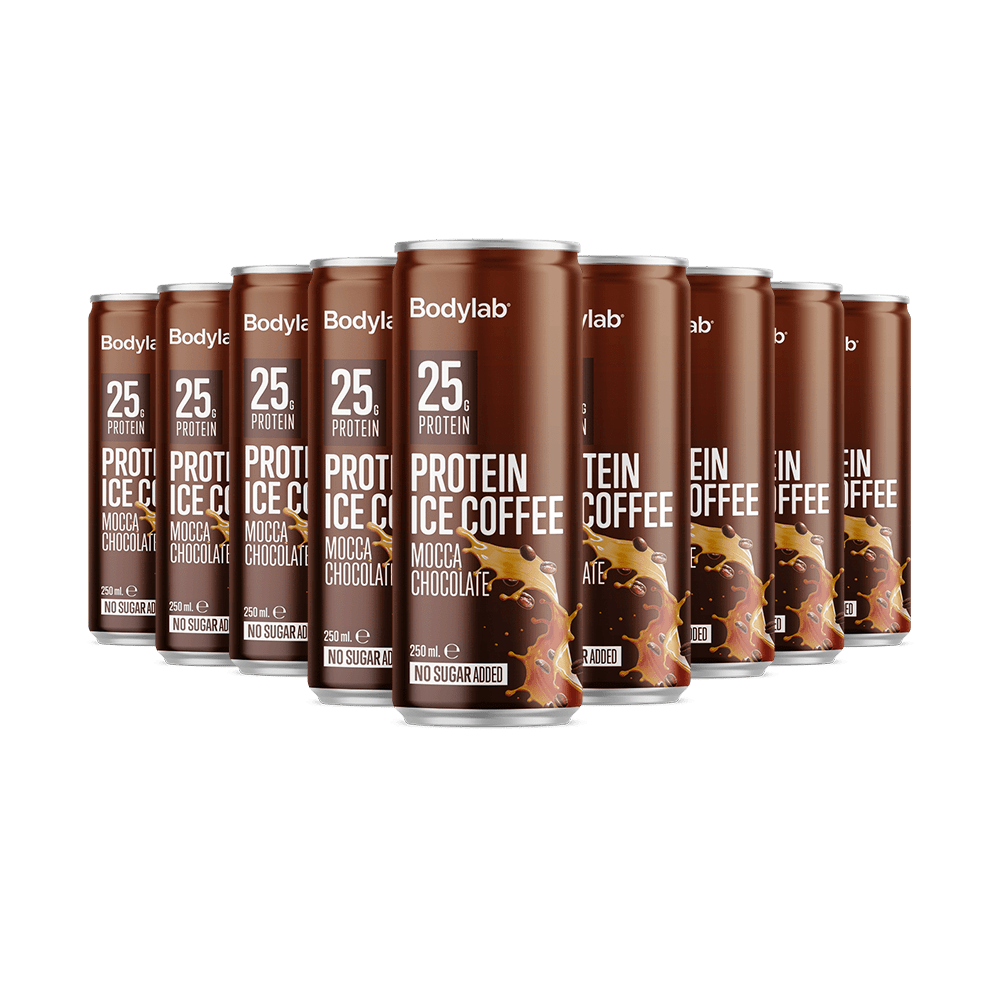 BodyLab Protein Ice Coffee Mocca Chocolate (24 stk) – Protein & shakes hos ActiveNordic