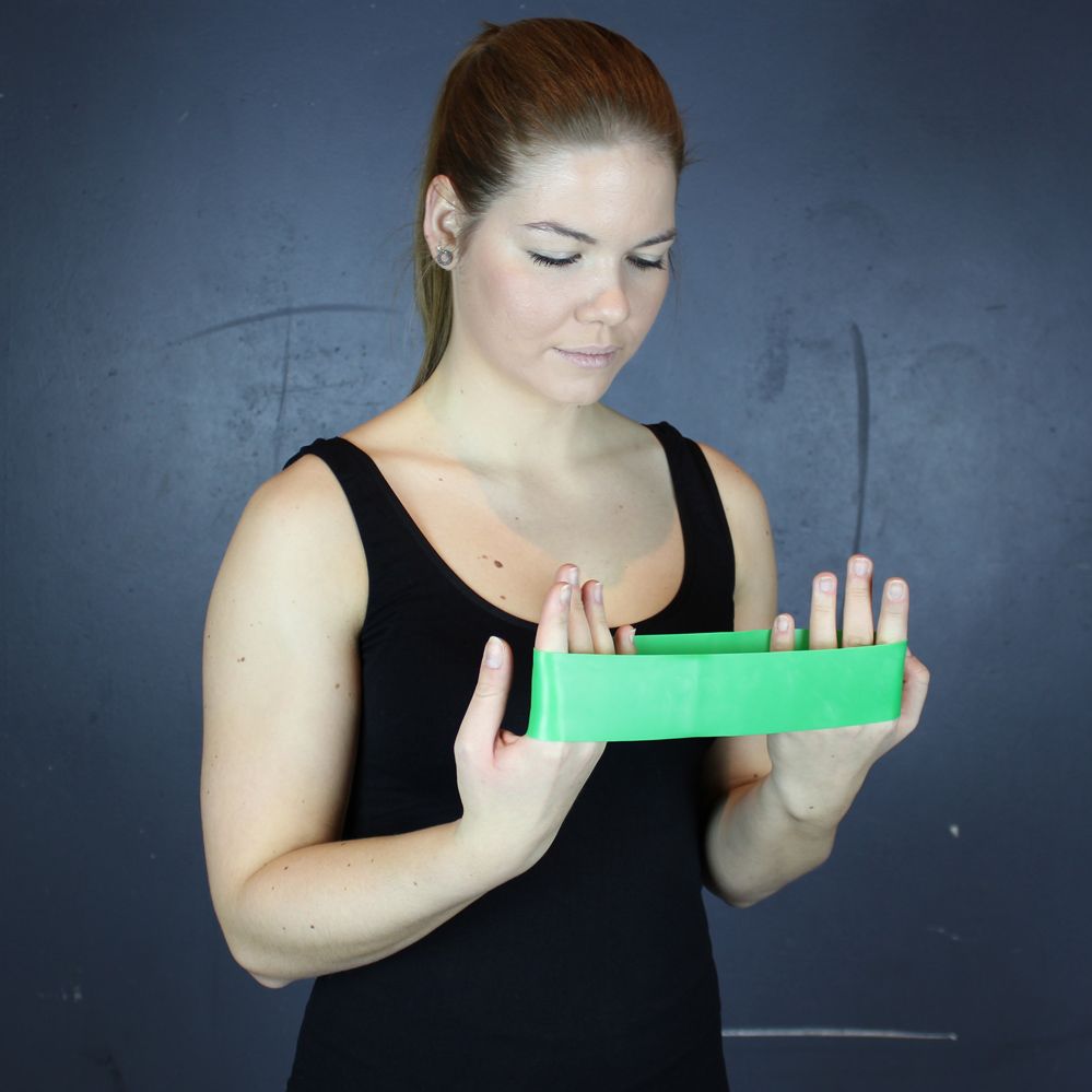 Odin Træningselastik Fitness Elastik Level 1 Grøn Let, billede 3 hos ActiveNordic