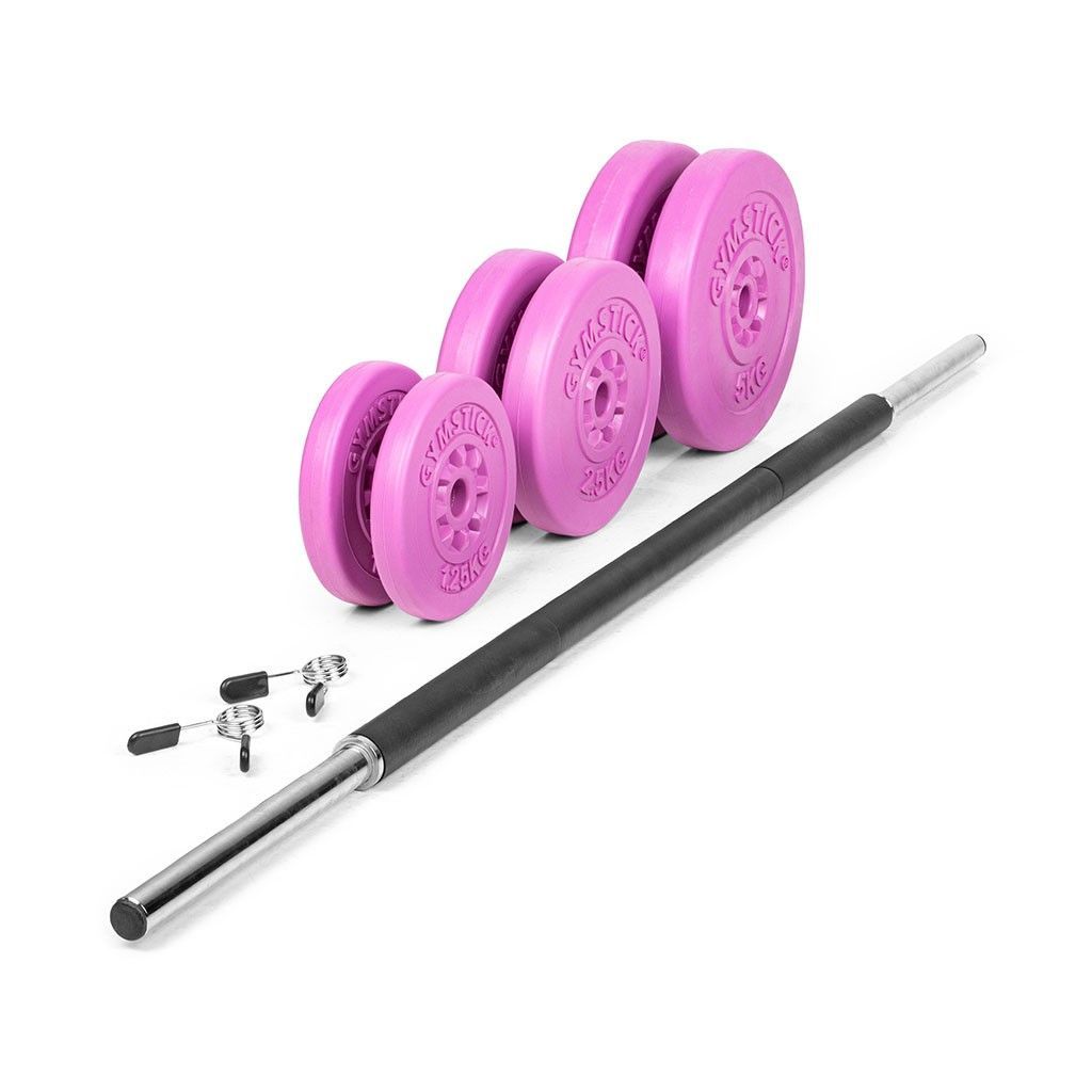 Gymstick Pink Pump Set 20kg – Vægtstangssæt, billede 3 hos ActiveNordic
