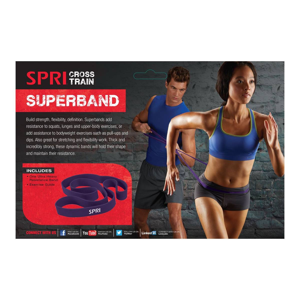 SPRI Superband Crossfit StrengthBand Træningselastik Ultra Heavy, billede 4 hos ActiveNordic