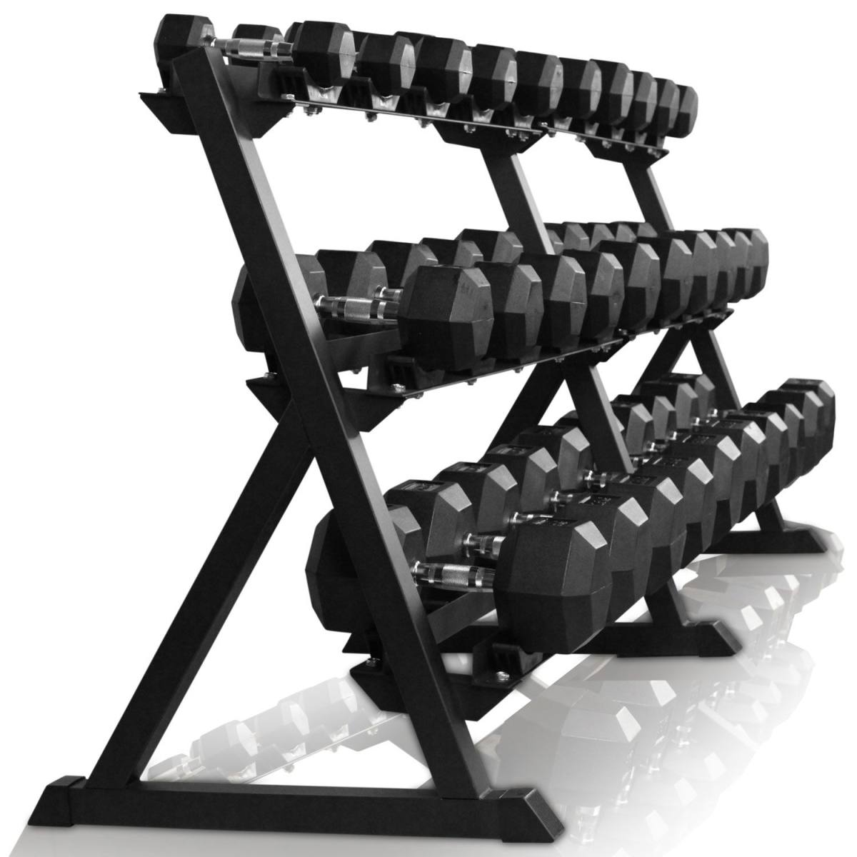 Odin 545kg Hex Set PAKKETILBUD (15 sæt håndvægte + rack), billede 3 hos ActiveNordic