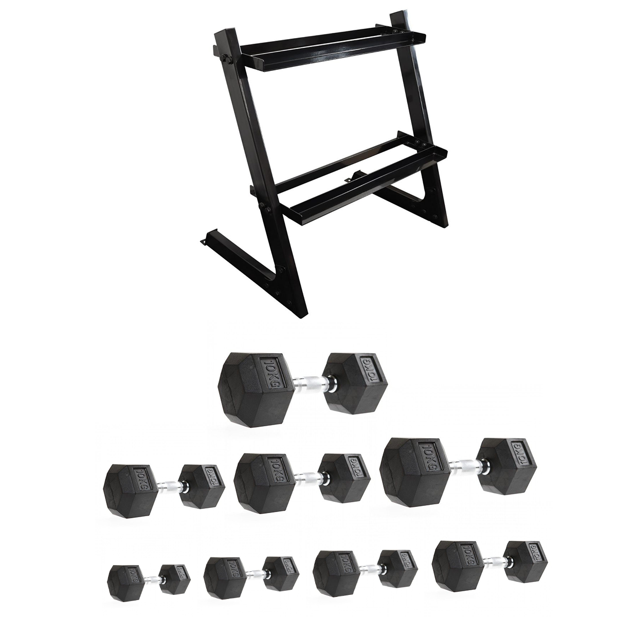 Odin Mini Rack til Hex Håndvægte Inkl Håndvægte (36kg) hos ActiveNordic