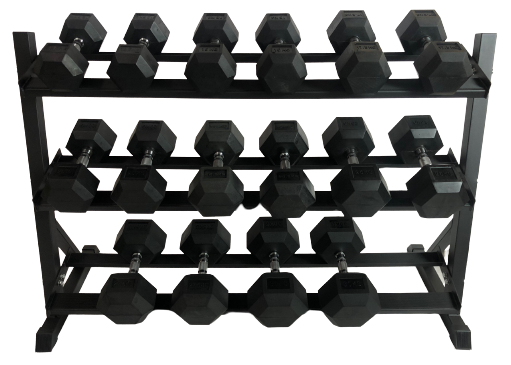 Odin 340kg Hex Set PAKKETILBUD (8 sæt håndvægte + rack) hos ActiveNordic