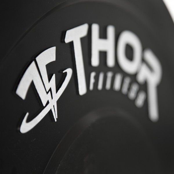 Thor Fitness Sorte Bumper Vægtskiver 10kg / 50mm (1 stk), billede 5 hos ActiveNordic