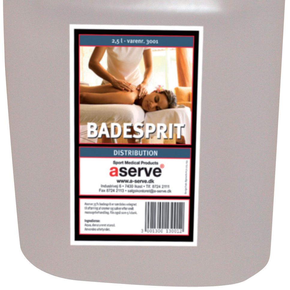 Aserve Badesprit (5 liter) – Massage, billede 2 hos ActiveNordic