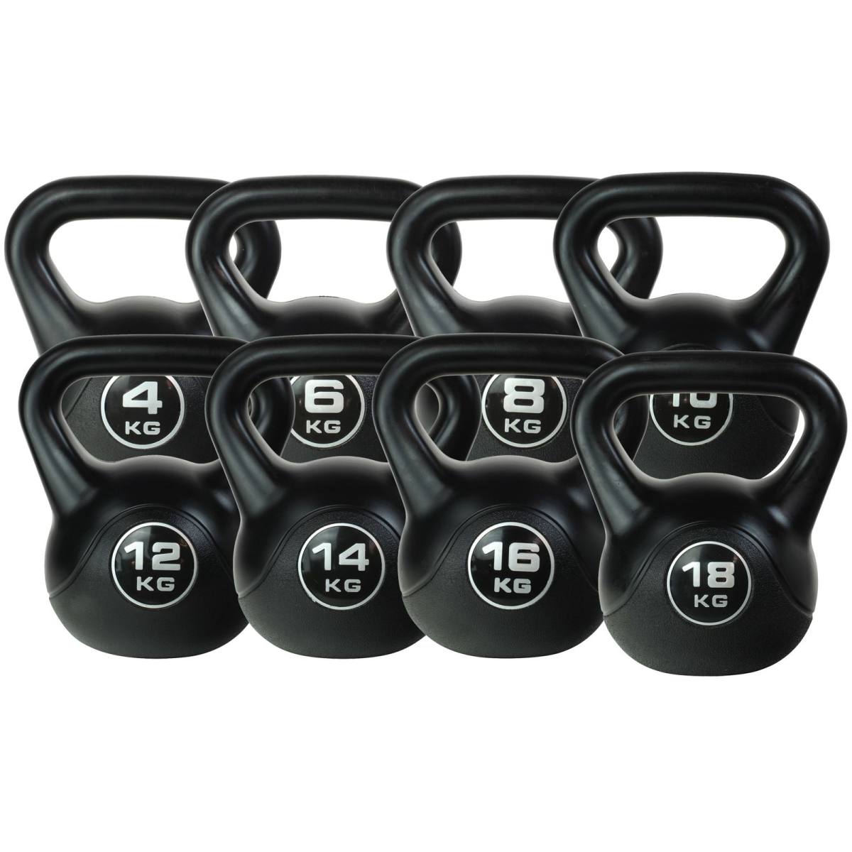 Odin Vinyl Kettlebell PAKKETILBUD (4, 6, 8, 10, 12, 14 ,16, 18kg) hos ActiveNordic