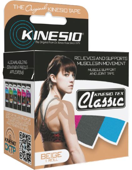 Kinesio Tex Classic Beige (5cm x 4m) – Bandage hos ActiveNordic