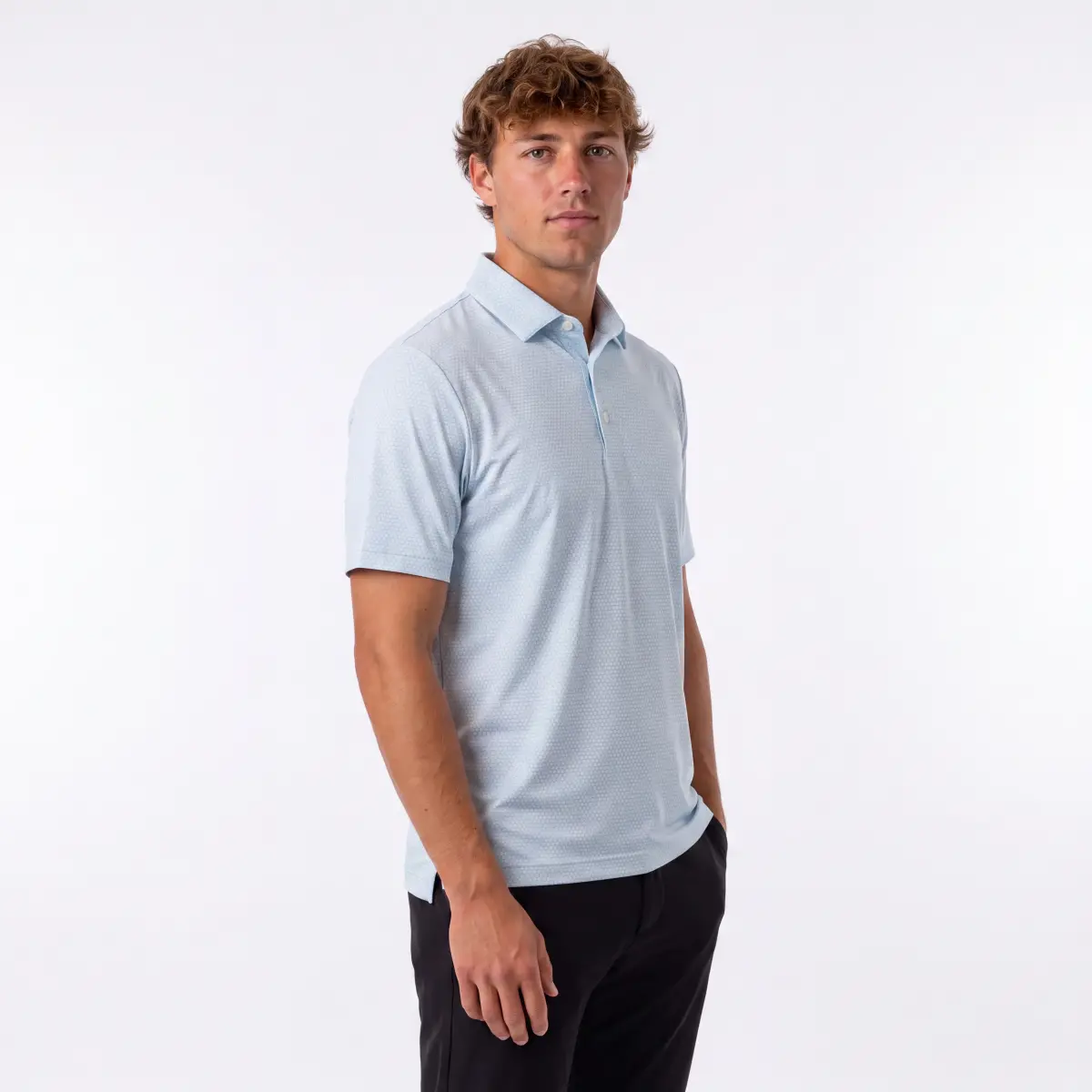 Brooks Polo - Lyseblå – billede 4