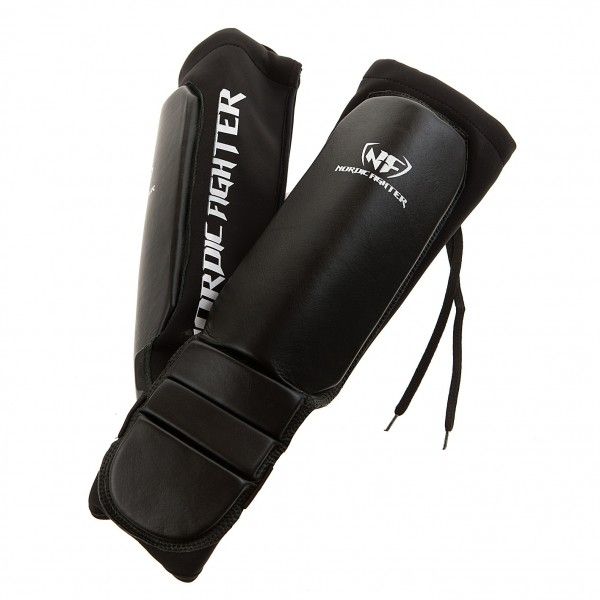 Nordic Fighter Grappling Shin Guards Instep Benskinne Ægte Læder X-large – Kampsport hos ActiveNordic