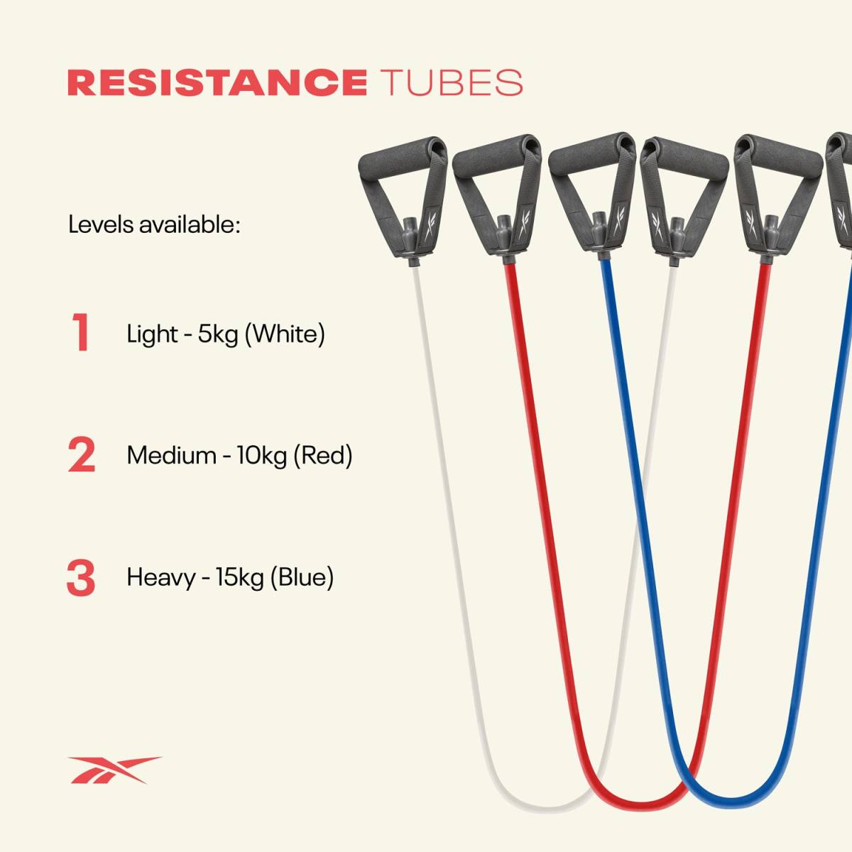 Reebok Resistance Tube Træningselastik Blå - Heavy, billede 2 hos ActiveNordic