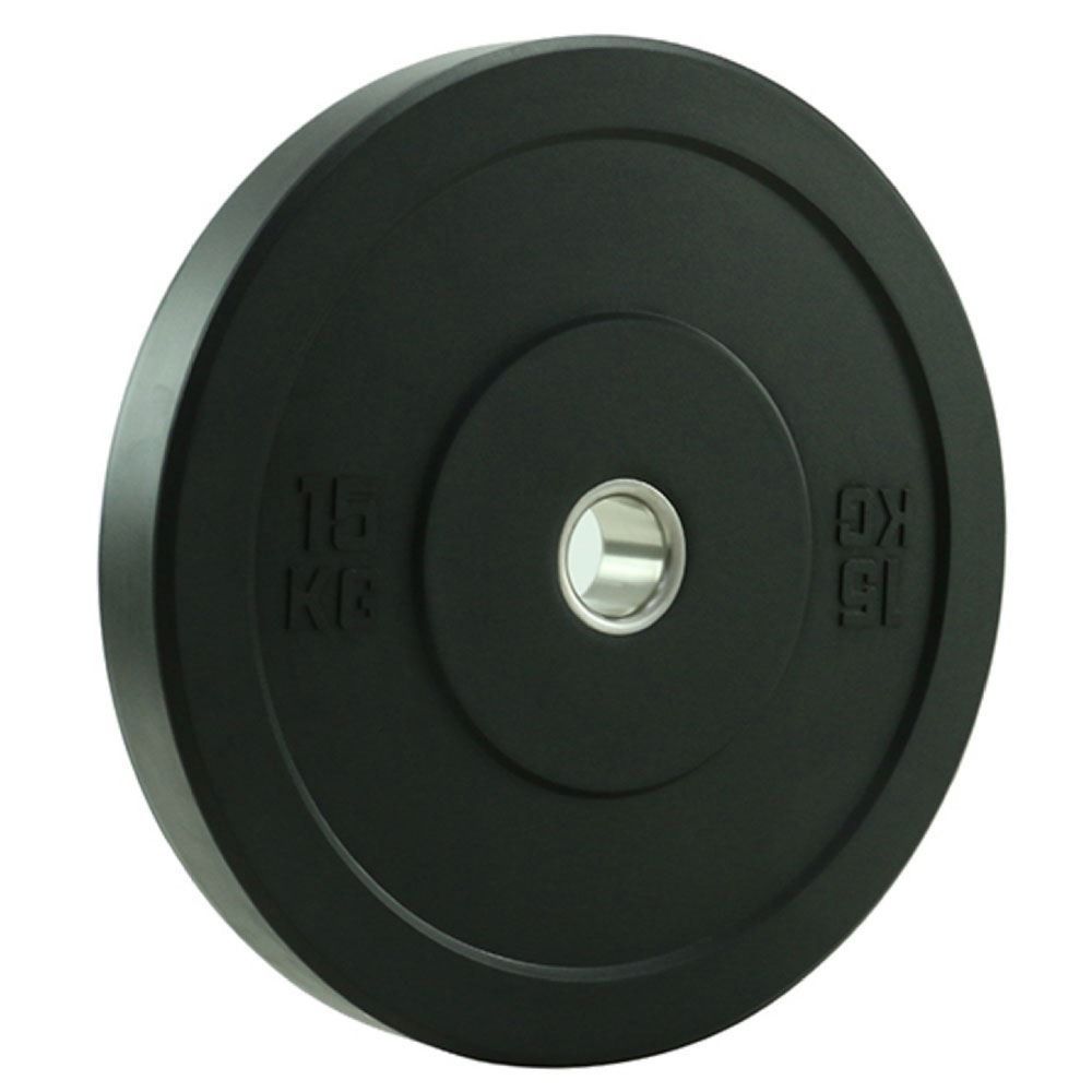 TITAN LIFE Bumper Plate Vægtskive 15kg 50mm Rubber – Vægtskiver hos ActiveNordic