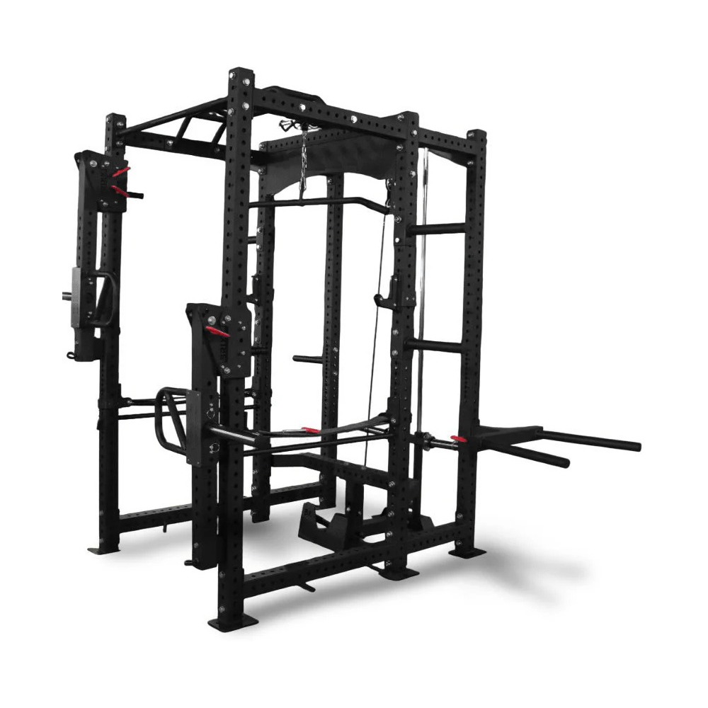 Odin Pro Ragnarok 4000 Power Rack (Inkl. PL Multi Arms, Lat, Row, Dips, Landmine, Safty Arms) – billede 3