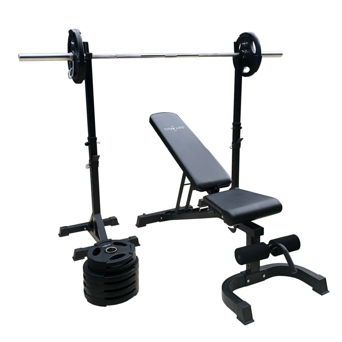 TITAN LIFE WEIGHT SET 100KG GARAGE GYM – Træningsbænk, billede 2 hos ActiveNordic