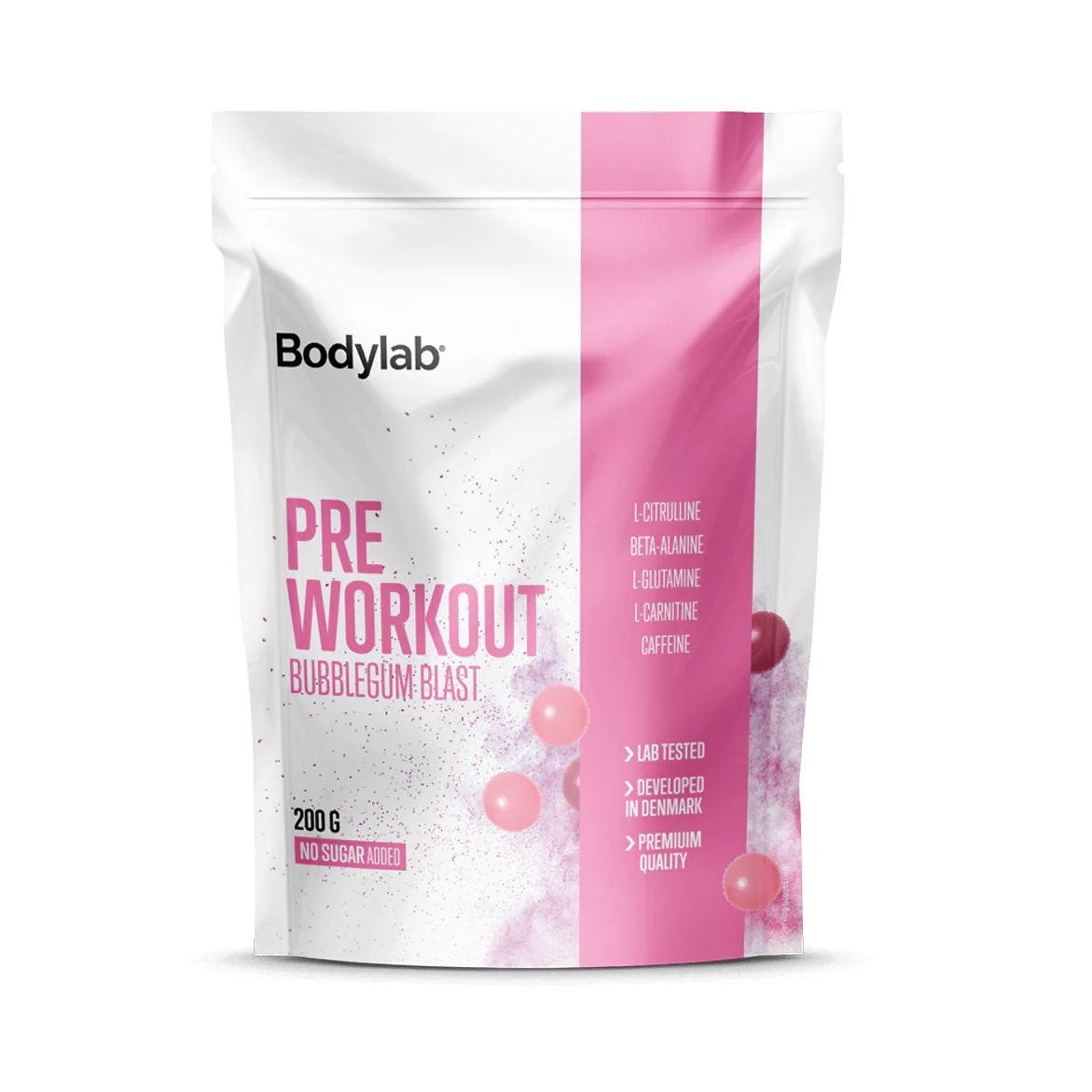 BodyLab Pre Workout Bubblegum Blast (200g) – Pre Workout & Energi hos ActiveNordic