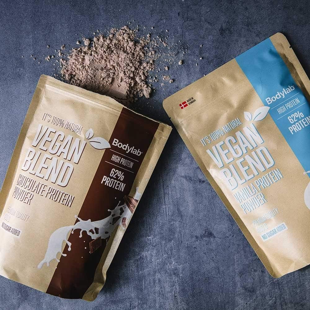 BodyLab Vegan Blend Proteinpulver Vanilje (400g) – Protein & shakes, billede 2 hos ActiveNordic