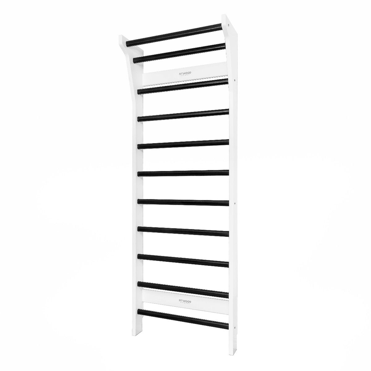 FitWood Upplyft Wallbar Ribbe Hvid (Sort trin) hos ActiveNordic