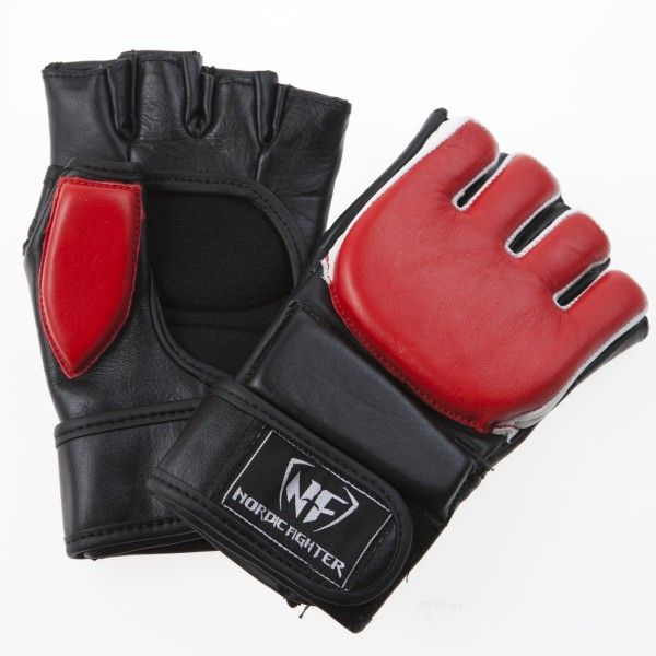 Nordic Fighter MMA Handsker Safety Training Gloves Rød Large – Kampsport hos ActiveNordic