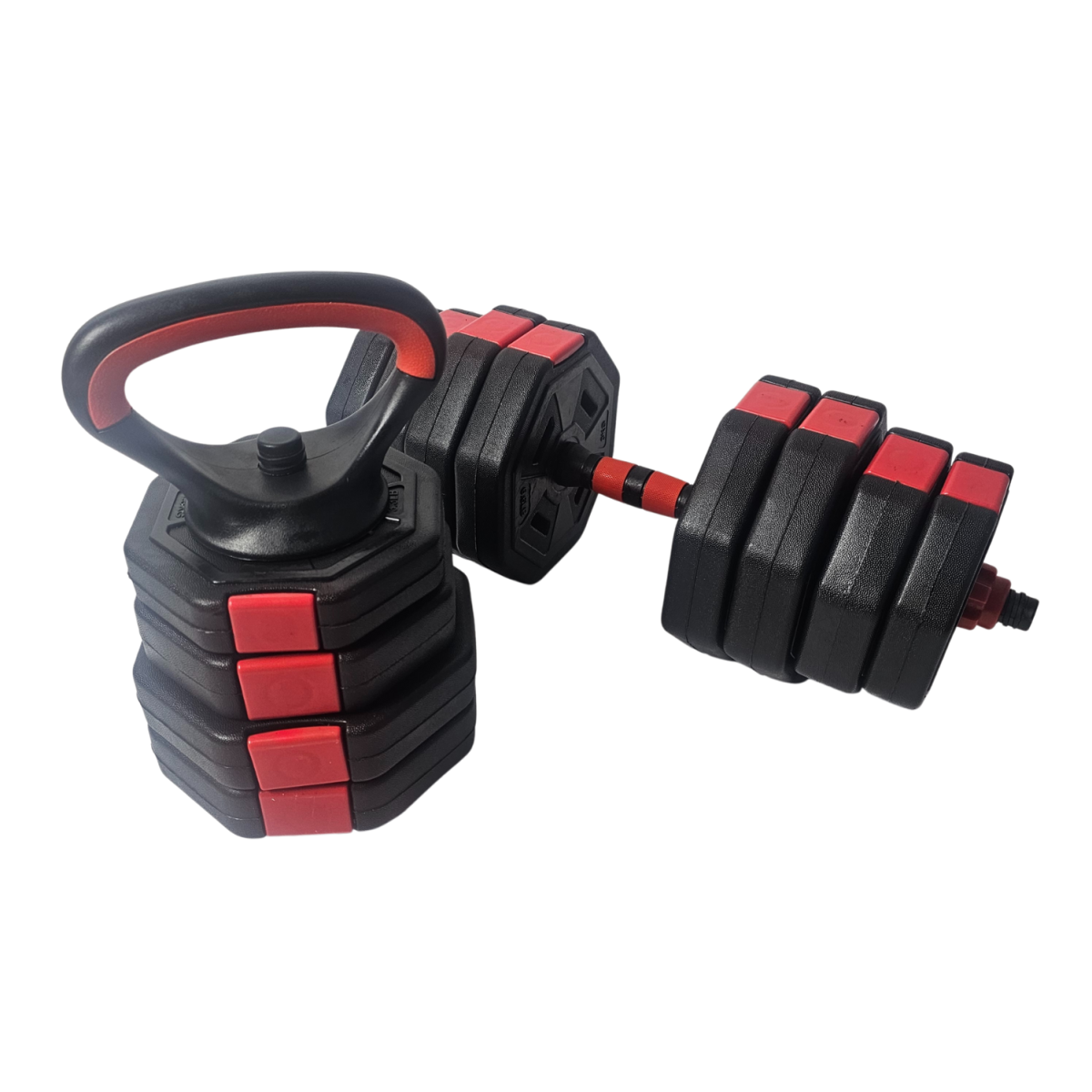 Odin Basic Justerbare Håndvægte 40kg 3 i 1 Sæt (Inkl. Vægtstang og Kettlebell) – Vægtstangssæt, billede 6 hos ActiveNordic