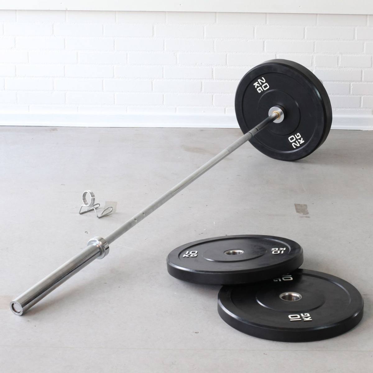 Odin Olympic Bumper Plates Vægtstangssæt 180kg, billede 10 hos ActiveNordic