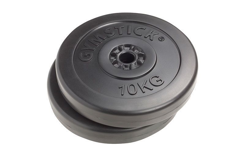 Gymstick Basic Vinyl Vægtskive 30mm 2x10kg – Vægtskiver hos ActiveNordic